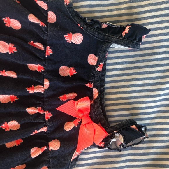 Carters 9M Pineapple Dress with Bonus Organic Onsi - Picture 2 of 10